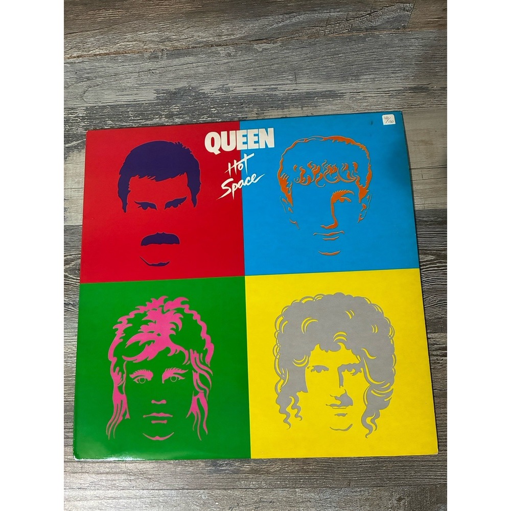 Queen – Hot Space Vinyl LP 1982 Elektra VG+ Under Pressure